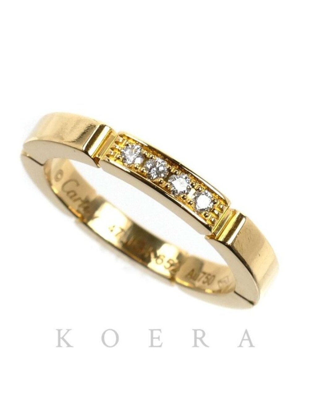 Cartier 18k Yellow Gold Maillon Panthere Diamond Ring